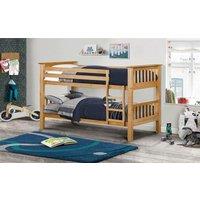 Ashfield Premium Pine Finish Shaker Style Bunk Bed in Light Oak | Size: Single