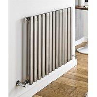 Clifton Stainless Horizontal Single Panel Radiator 600mm (H) x 1500mm (W) in Metallics