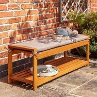 Cheshire 2 Seater Occasional Bench in Brown