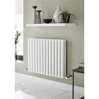 Clifton White Horizontal Single Panel Radiator 600mm (H) x 420mm (W)