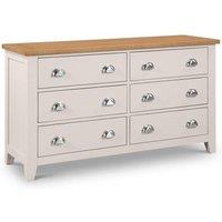Ashfield Elegant 6 Drawers Wide Chest in Light Grey