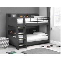 Ashfield Premium Modern Anthracite Bunk Bed in Charcoal | Size: Single