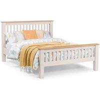 Ashfield Elephant Grey Lacquer Two Tone Bed Frame | Size: Double