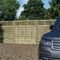 Cheshire PACK OF 3: 6 x 5 Pressure Treated Open Bar Detailing Screen Panel in Natural