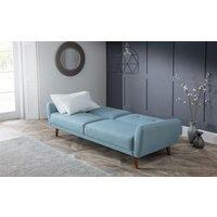 Ashfield Linen Fabric Sofa Bed in Light Blue