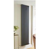 Clifton Anthracite Vertical Radiator with 2 Columns 1800mm (H) x 515mm (W) in Charcoal