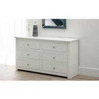Ashfield Clean Surf White 6 Drawers Chest