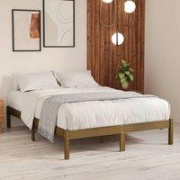 Berkfield Home Bed Frame Honey Brown Solid Wood Pine 200x200 cm