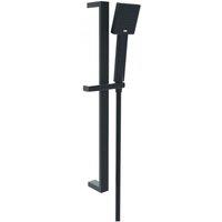 Clifton Shower Square Slide Rail Kit Matt Black