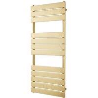 Clifton Brushed Vertical Bathroom Towel Radiator 1200mm (H) x 500mm (W) in Metallic Gold