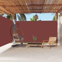 Berkfield Home Retractable Side Awning Brown 200x600 cm
