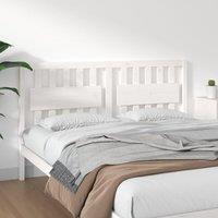 Berkfield Home Bed Headboard White 165.5x4x100 cm Solid Wood Pine