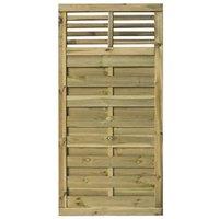 Cheshire PACK OF 3: 3 x 6 Pressure Treated Open Bar Detailing Screen Gate in Natural