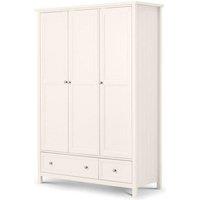 Ashfield Premier Pure White 3 Doors Combination Wardrobe