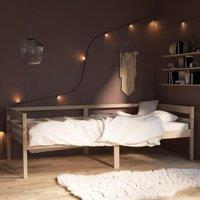 Berkfield Home Bed Frame Solid Pinewood 90x200 cm in Brown