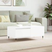 Berkfield Home Coffee Table White 90x50x36.5 cm Engineered Wood