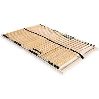Berkfield Home Slatted Bed Base with 28 Slats 7 Zones 100x200 cm in Brown