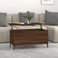 Berkfield Home Coffee Table Brown Oak 90x44.5x45 cm Engineered Wood