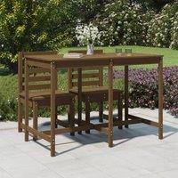 Berkfield Home Garden Table Honey Brown 159.5x82.5x110 cm Solid Wood Pine