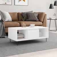 Berkfield Home Coffee Table White 90x50x36.5 cm Engineered Wood