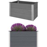 Berkfield Home Garden Raised Bed WPC 100x50x54 cm Grey | Size: 100 x 50 x 54 cm