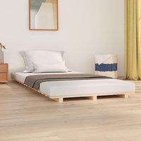 Berkfield Home Bed Frame 100x200 cm Solid Wood Pine in Brown