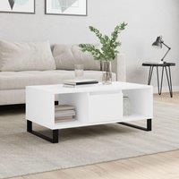 Berkfield Home Coffee Table White 90x50x36.5 cm Engineered Wood