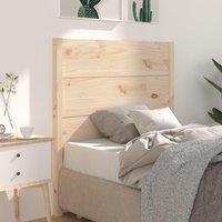 Berkfield Home Headboard 81x4x100 cm Solid Wood Pine in Brown | Size: 81 x 4 x 100 cm