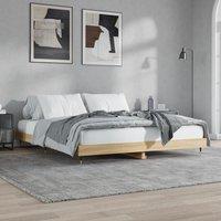 Berkfield Home Bed Frame Sonoma Oak 120x200 cm Engineered Wood in Brown | Size: Small Double