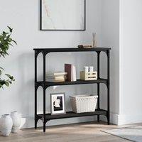 Berkfield Home Console Table Black 75x22.5x75 cm Engineered Wood