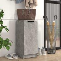 Berkfield Home Shoe Cabinet Concrete Grey 30x35x70 cm Engineered Wood | Size: 30 x 35 x 70 cm