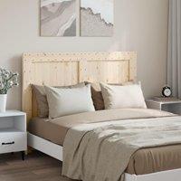 Berkfield Home Headboard 140x104 cm Solid Wood Pine in Brown
