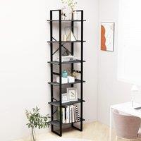 Berkfield Home Storage Shelf Grey 60x30x210 cm Solid Wood Pine | Size: 60 x 30 x 210 cm
