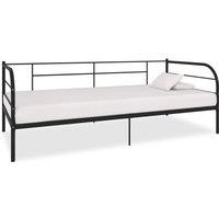 Berkfield Home Daybed Frame Black Metal 90x200 cm