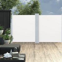 Berkfield Home Patio Retractable Double Side Awning 170x600 cm Cream in Beige