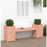 Berkfield Home Planter Bench 180x36x63 cm Solid Wood Douglas in Brown | Size: 180 x 36 x 63 cm