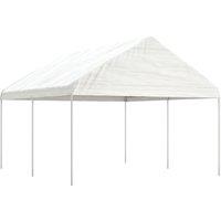 Berkfield Home Gazebo with Roof White 4.46x4.08x3.22 m Polyethylene