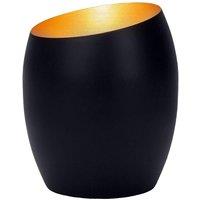 Happy Homewares Contemporary Designer Matt Metal Integrated LED Table/Floor Lamp Uplighter in Black