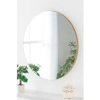 Simple round mirror Gold 50cm