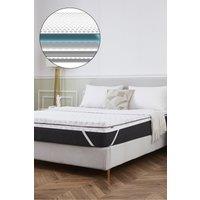 Ezysleep All Seasons Memory Foam Mattress Topper in White | Size: Double