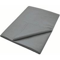 Murmur ' 500TC' Plain Dye Flat Sheet in Grey | Size: Super King Flat