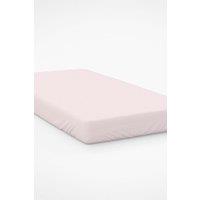 Belledorm Egyptian Cotton 200 Thread Count 30cm Fitted Sheet in Pale Pink | Size: Double
