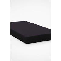 Belledorm Egyptian Cotton 200 Thread Count 30cm Fitted Sheet in Black | Size: Double