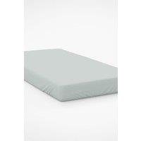 Belledorm Egyptian Cotton 200 Thread Count 30cm Fitted Sheet in Light Green | Size: Emperor
