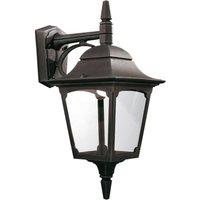 Netlighting Chapel 1 Light Outdoor Wall Lantern Light Black IP44 E27