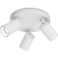 Netlighting Max 3 Light Flush Ceiling Spotlight Fitting White