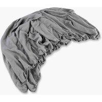 CHRISTY Double Layered Relaxed Retreat Luxury Cotton Bedding Fitted Sheets in Grey | Size: King Fitted
