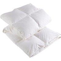 CHRISTY Feather & Down Anti-Dustmite Filled Bedding 10.5 Tog Duvet in White | Size: Single
