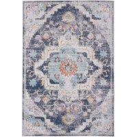 THE RUGS Marrakech Multicolour Distressed Large Area Rug & Runner Living Room 470 | Size: 120 cm x 170 cm