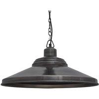Brooklyn Giant Step Pendant, 18 Inch, Pewter, Pewter Chain Holder